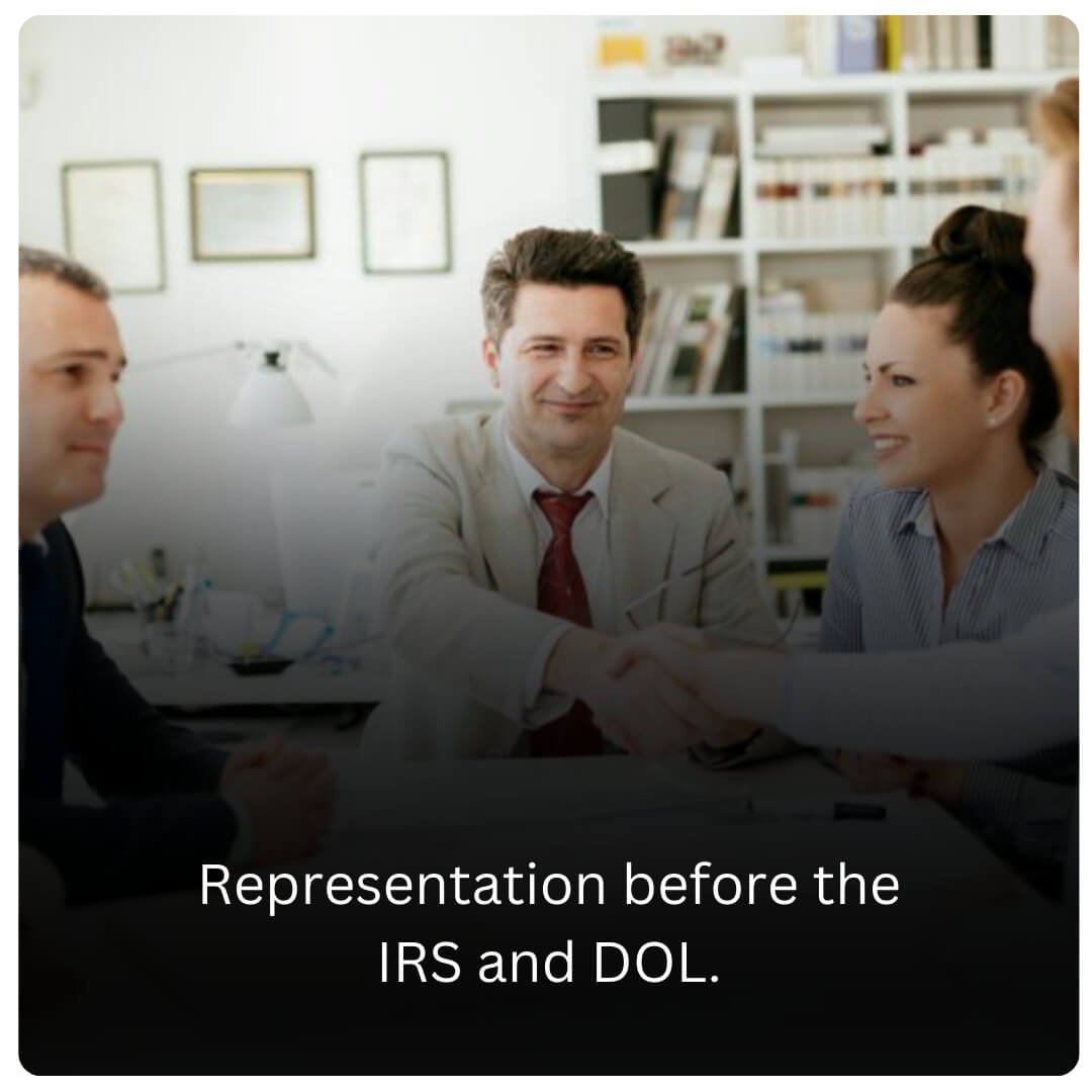 Representation before the IRS and DOL